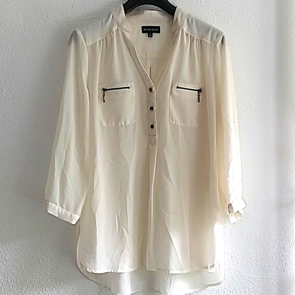 My Michelle Ivory Blouse